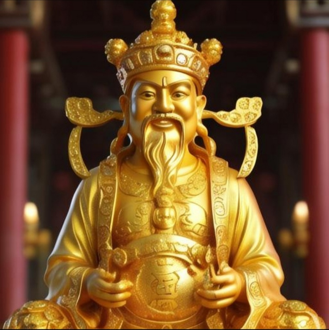 黄金财神,财神到家,送财来富,恭喜发财!#黄金财神