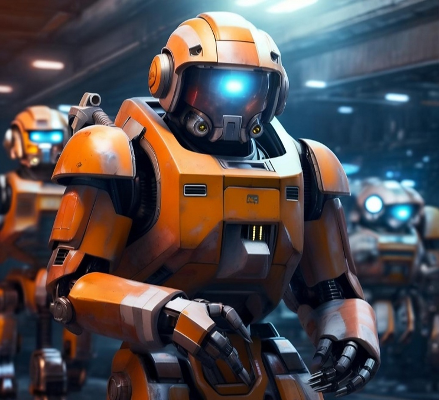 止战,未来智慧化人形机器人执行守护人类文明的行准.#创造业