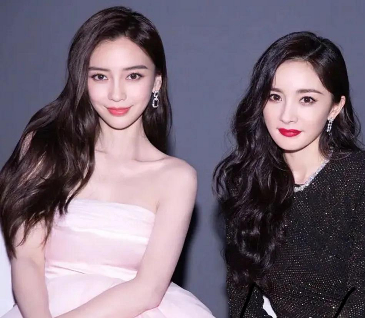 杨幂,angelababy杨颖的同框照合集,你更喜欢谁的颜?
