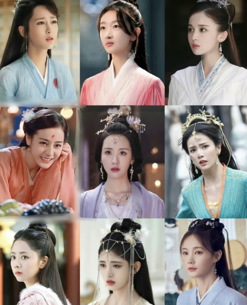 杨紫 周冬雨 古力娜扎 迪丽热巴 陈都灵 白鹿 谭松韵 鞠婧祎 李一桐