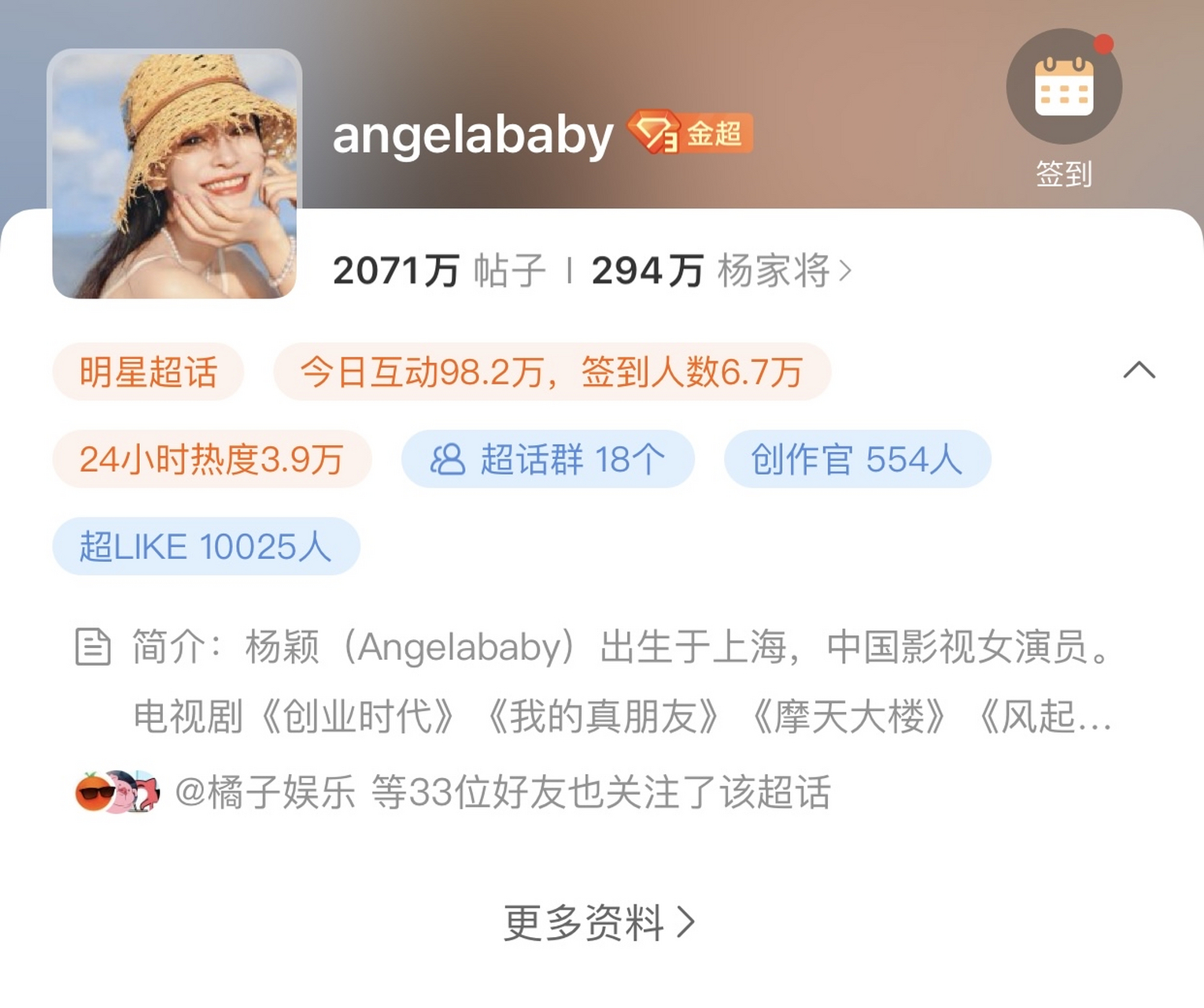 angelababy杨颖今日的超话超like破万了,你觉得她还能重回女顶流吗?