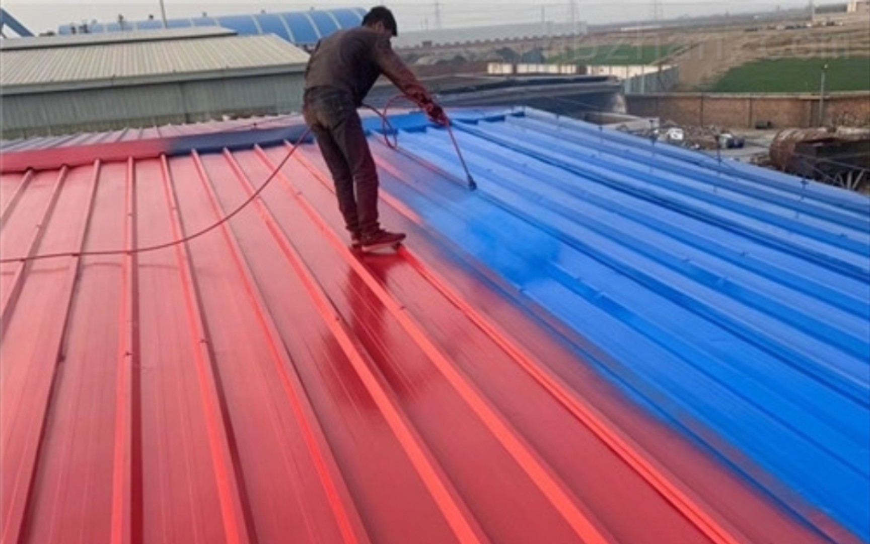 彩钢喷漆彩钢瓦喷漆图片彩钢喷漆图片彩钢房喷漆彩钢瓦彩钢瓦喷漆图