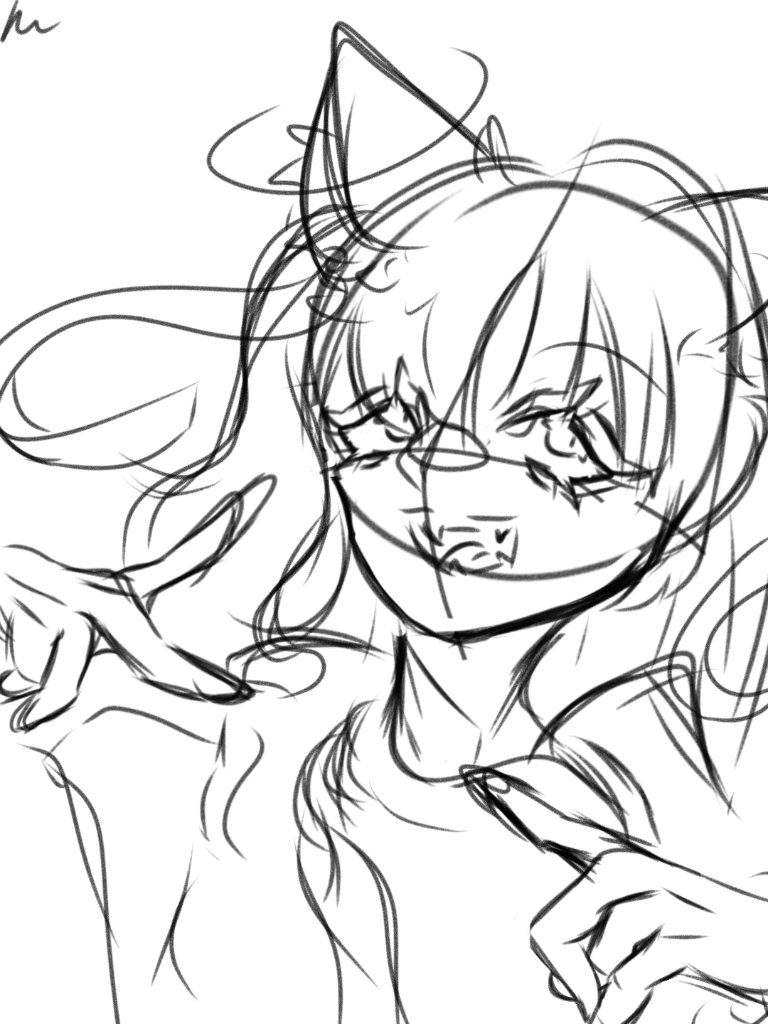 oc草稿 #自家oc# #指绘