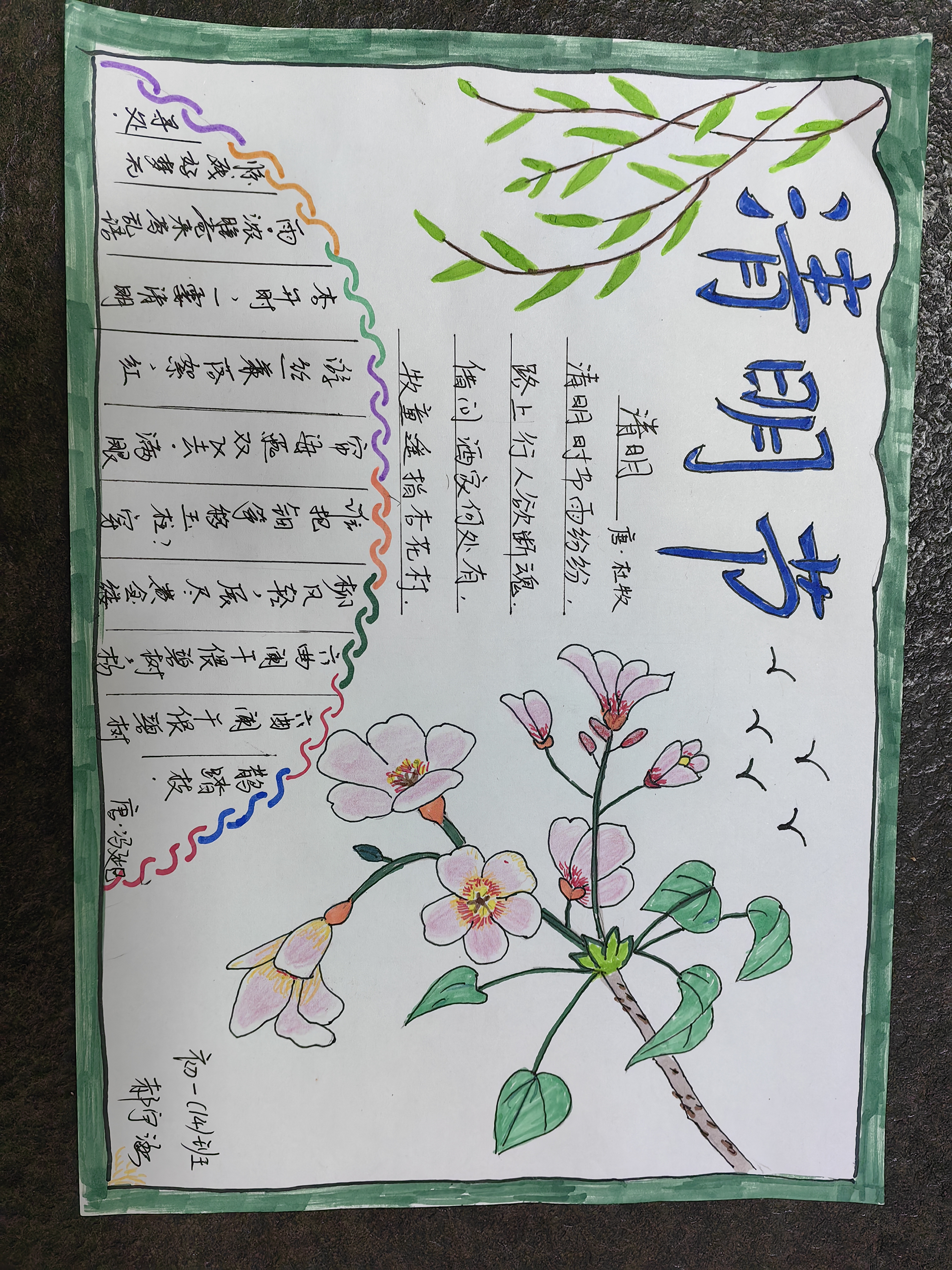 清明节手抄报