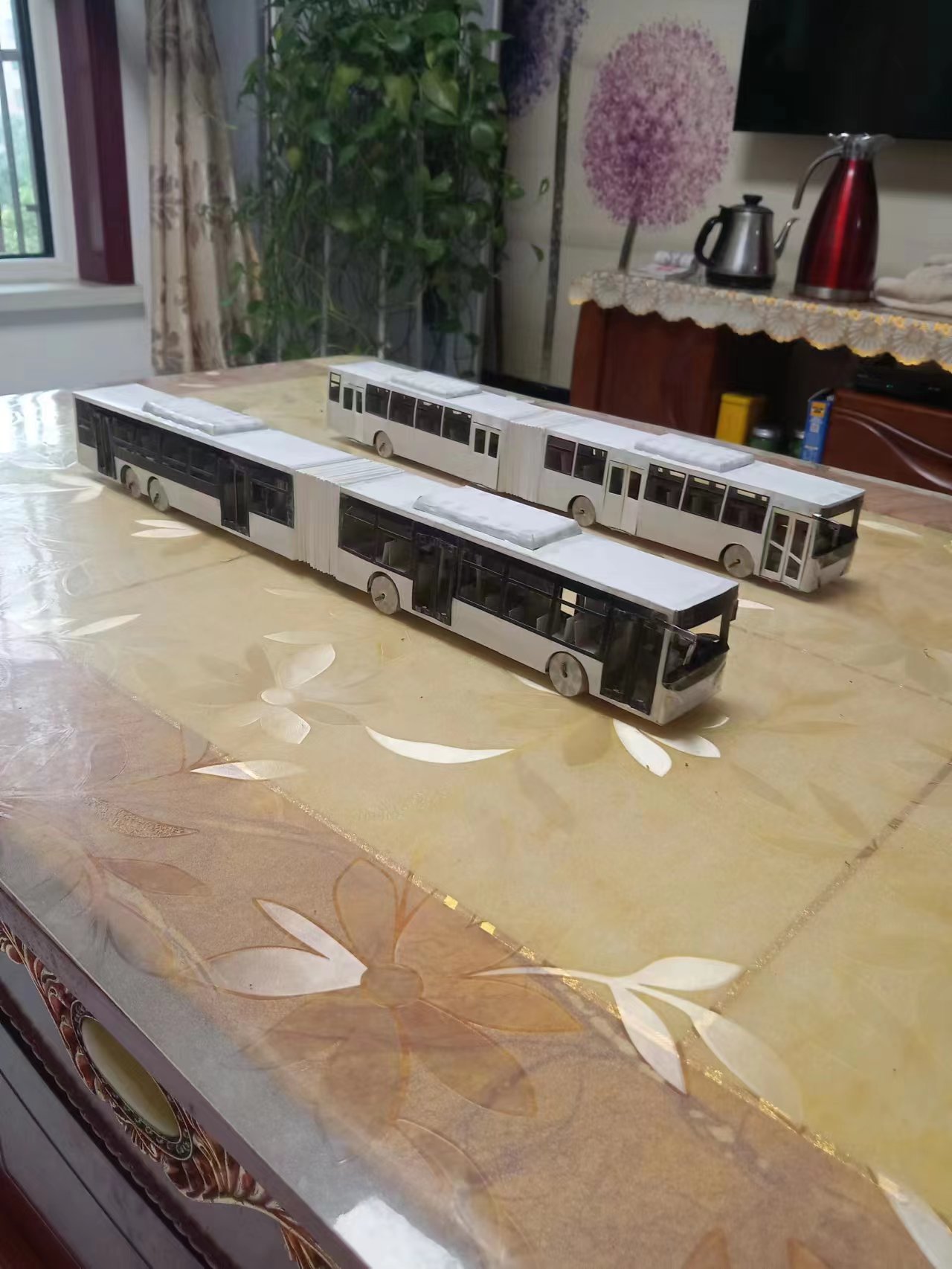 手工制作纸盒公交车