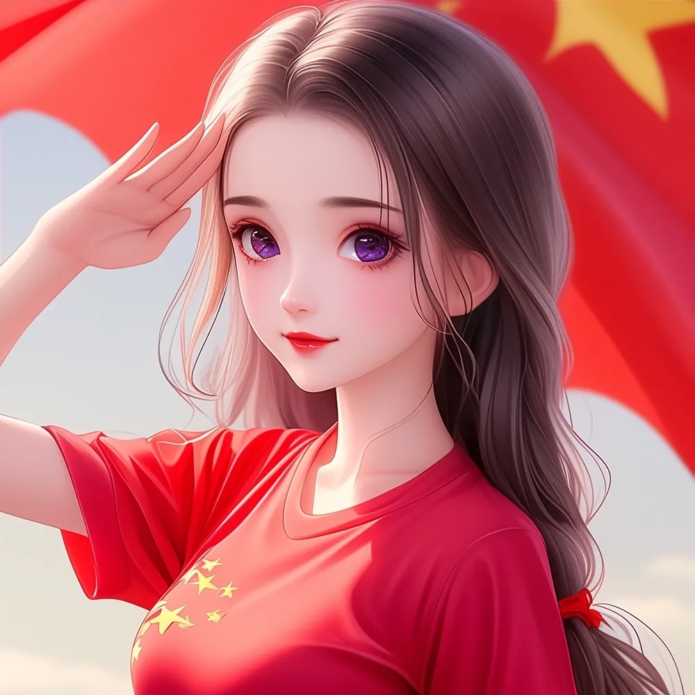 盛世华诞,献礼国庆,女生头像分享,最美中国红