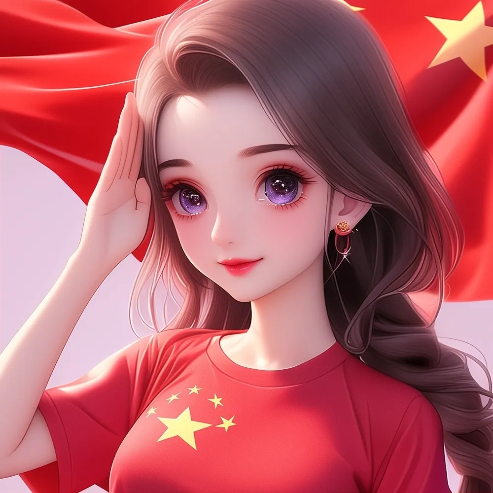 盛世华诞,献礼国庆,女生头像分享,最美中国红