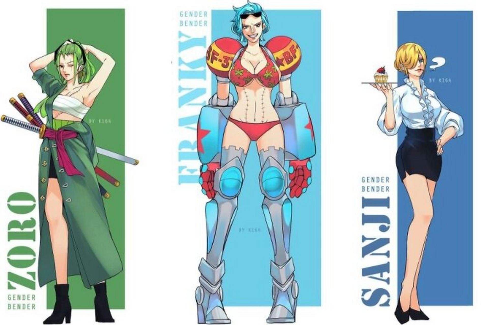女版索隆实在是太美了