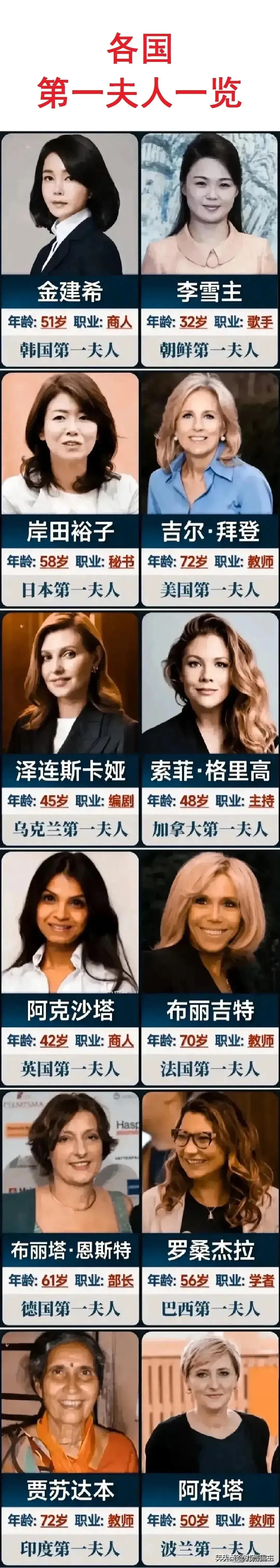 我本是高山争议# 世界各国的第一夫人,全球瞩目,高贵典雅,靓丽多姿!