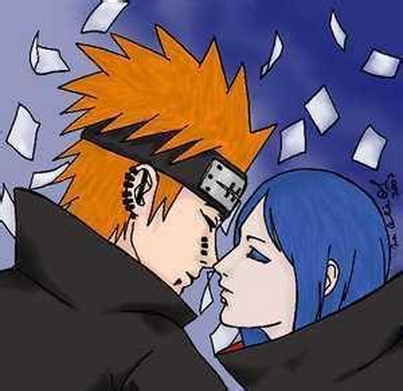 虽不知佩恩和小南时不是一对情侣,但我真的很喜欢他俩#火影忍者# #星