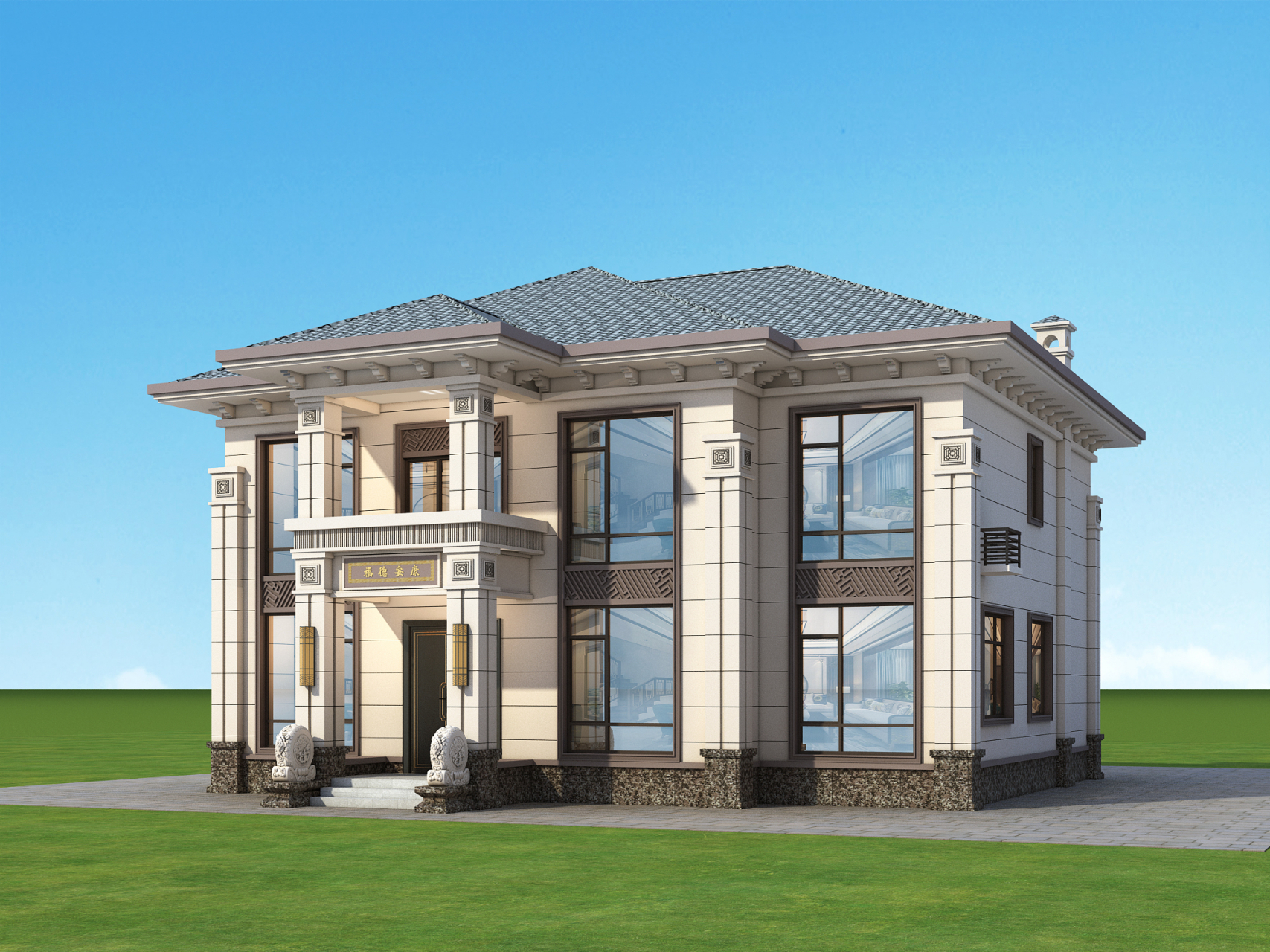 占地150平,湖南益阳农村二层小别墅