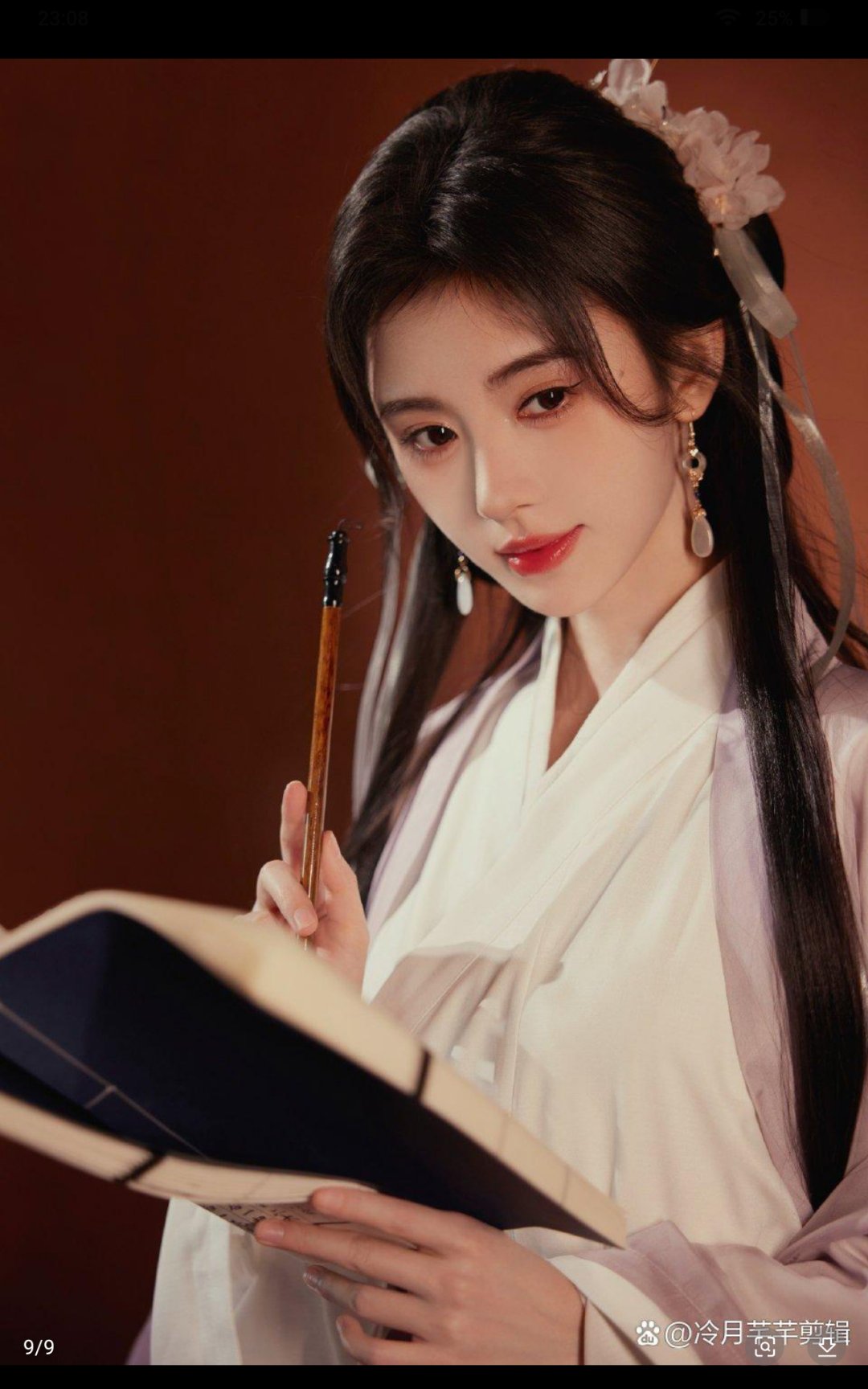 鞠婧祎花间令# 鞠婧祎紫色古装写真!蜜橘快接～ @鞠婧祎