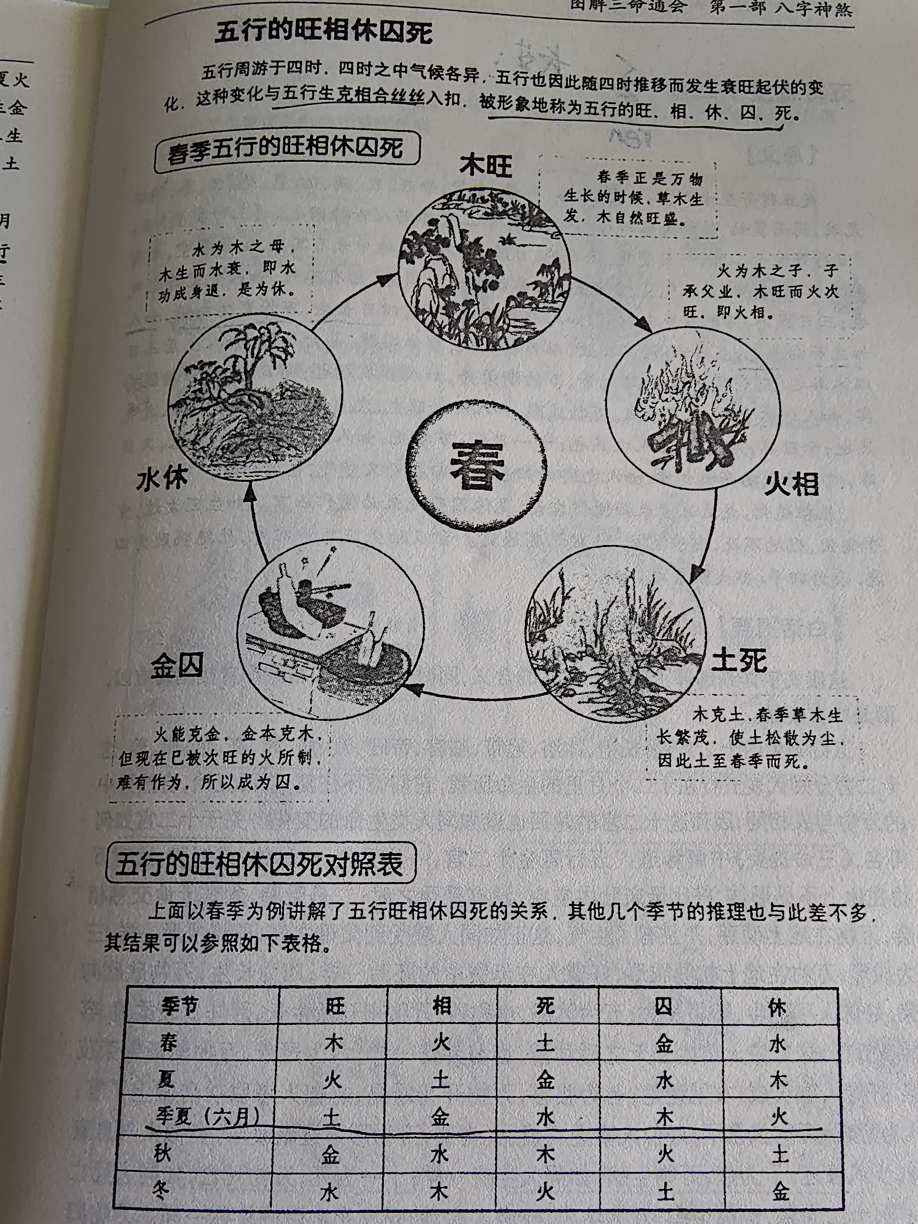 你了解五行的旺相休囚死吗?