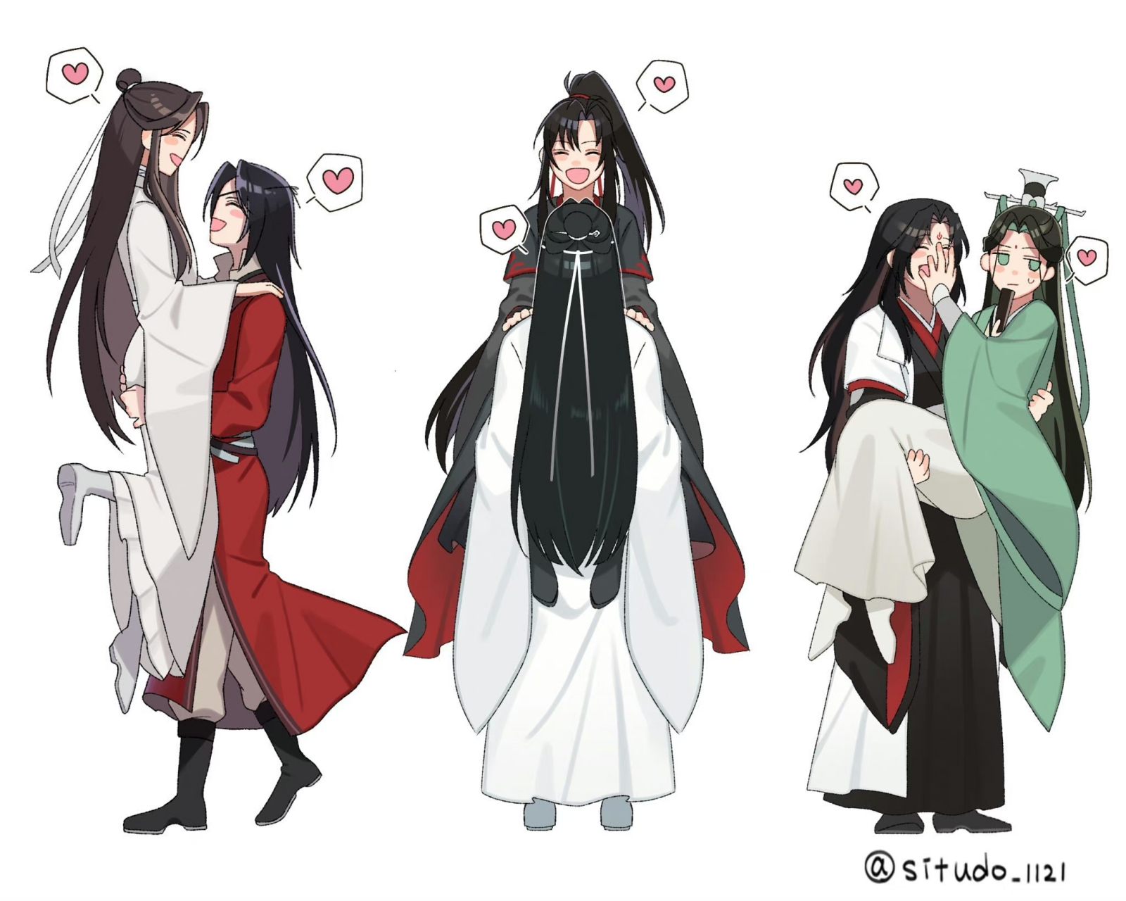 花怜|忘羡|冰秋 要抱抱[温暖][温暖][温暖]#动漫# #天官赐福# #魔道