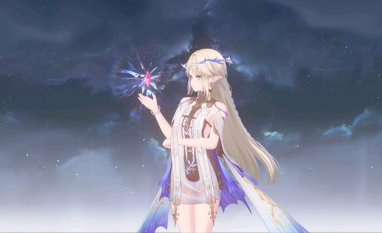 绚烂而生机勃擦橄 :公主的时空轨迹原神福尼娜超美水晶头发图片