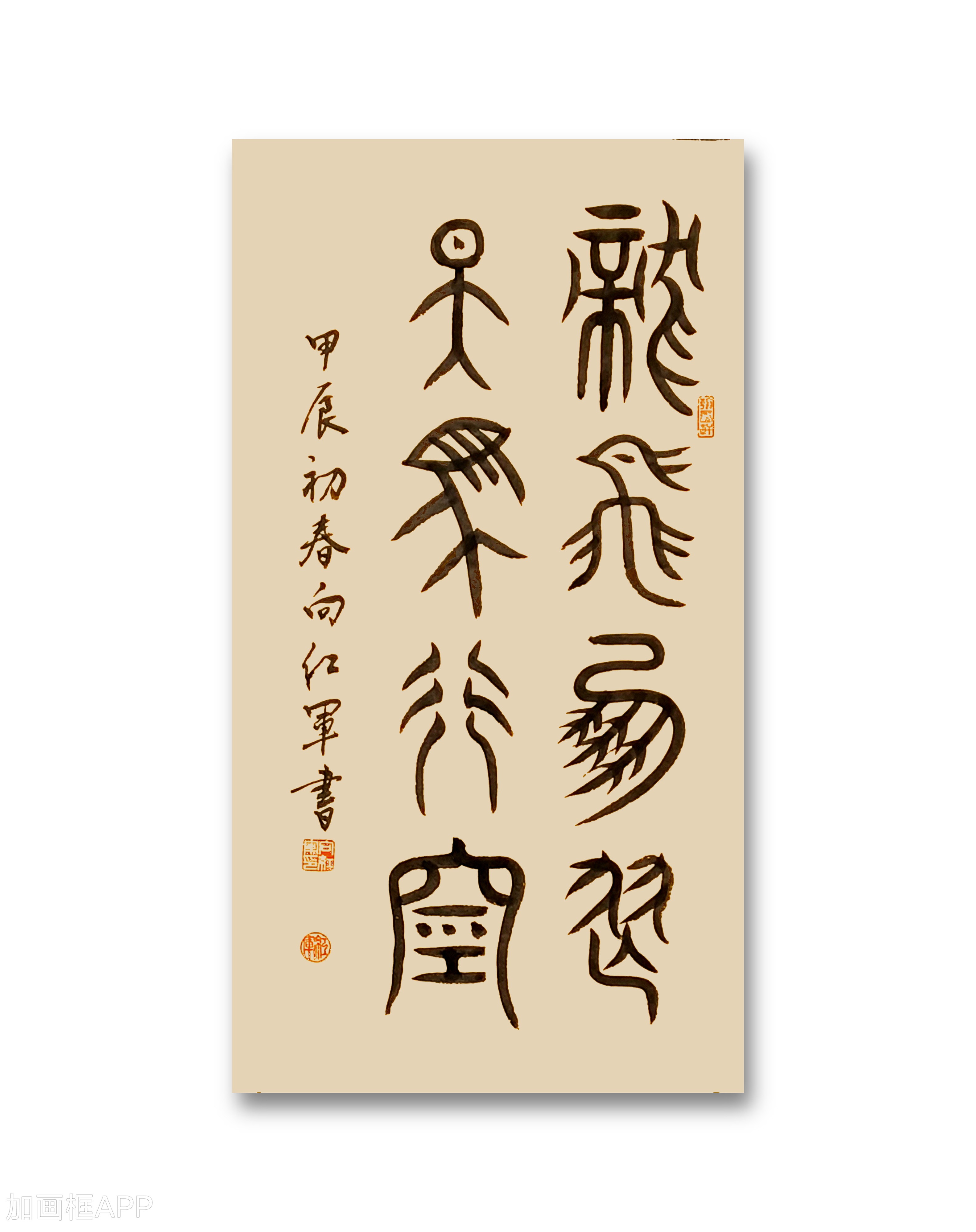 篆隶草行楷书法小品,龙飞凤舞天马行空