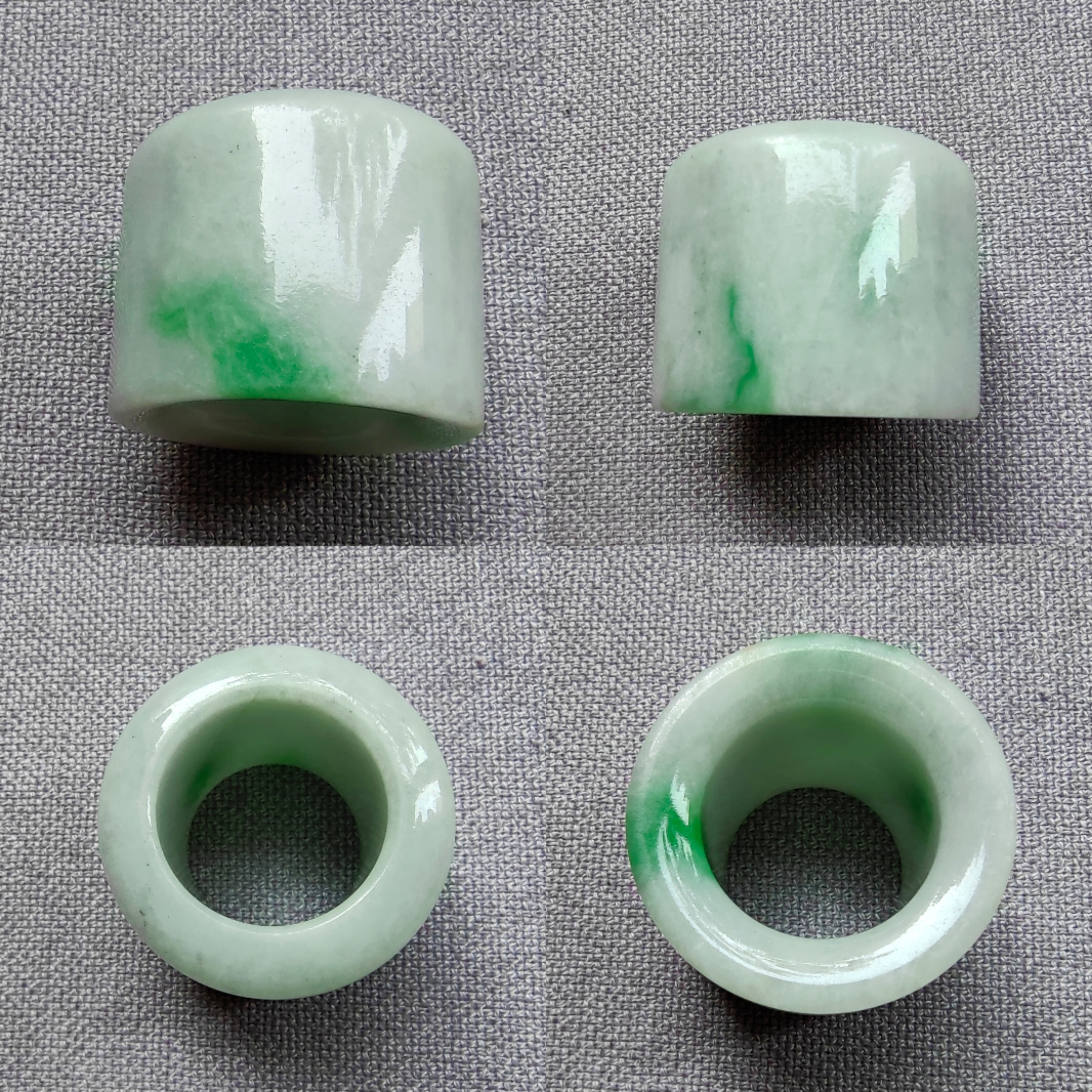 清代,翡翠扳指.