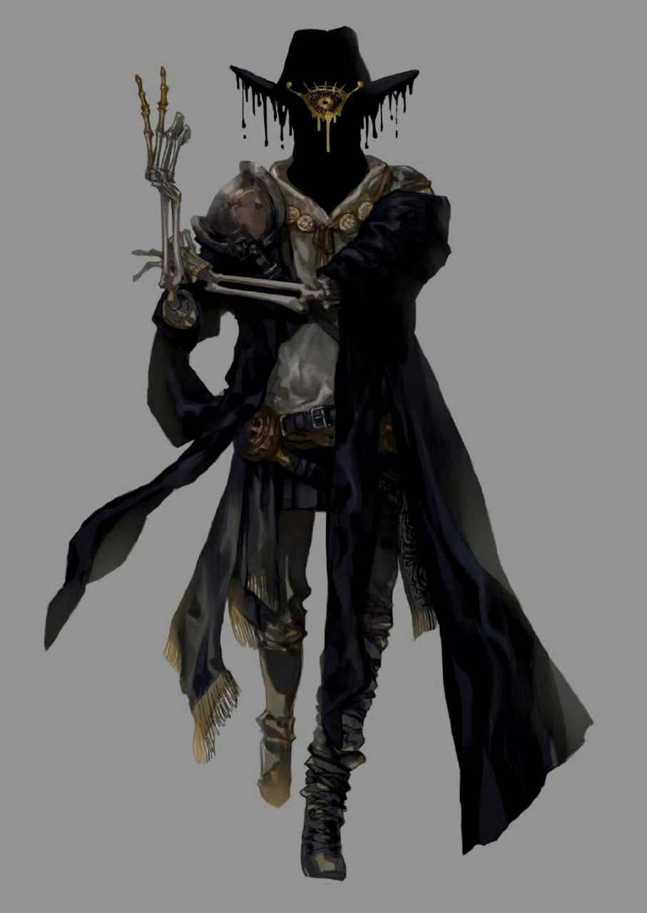 画师nira奇幻角色插画欣赏,画风抽象,融合了多种元素.