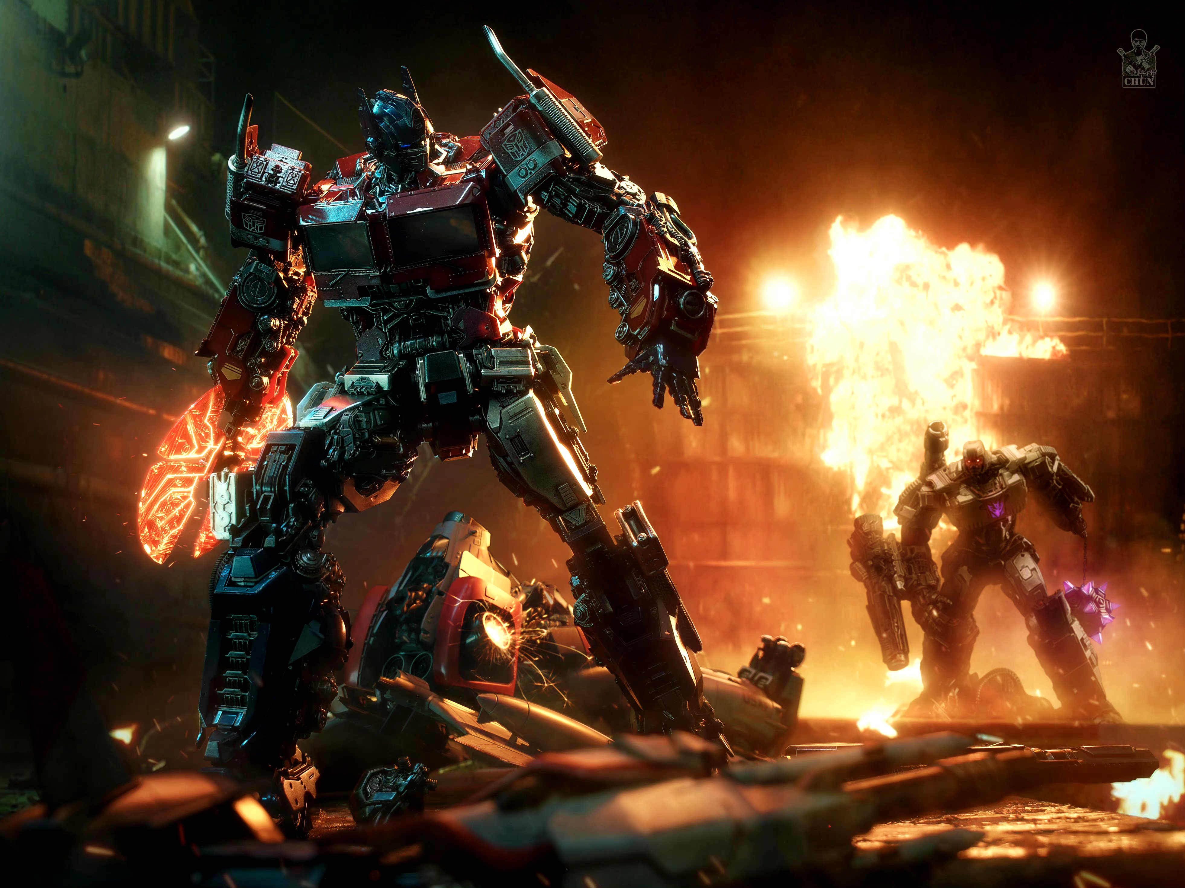 模型欣赏:threezero外传擎天柱还原赛博坦大战,by 春晖出品.