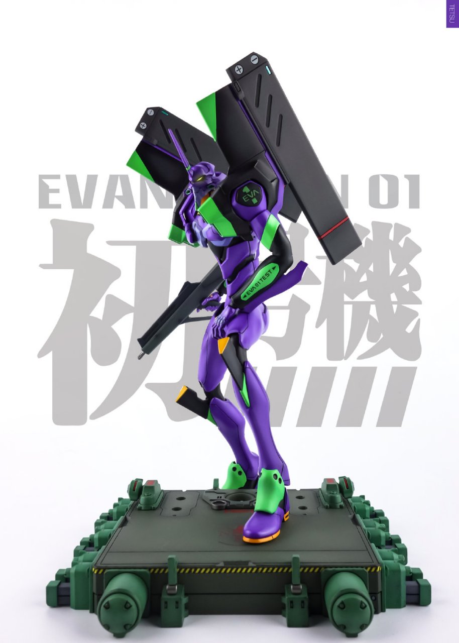 模型欣赏:万代 hg 初号机 tv版完全还原运输台,by tetsu ggbonbili .