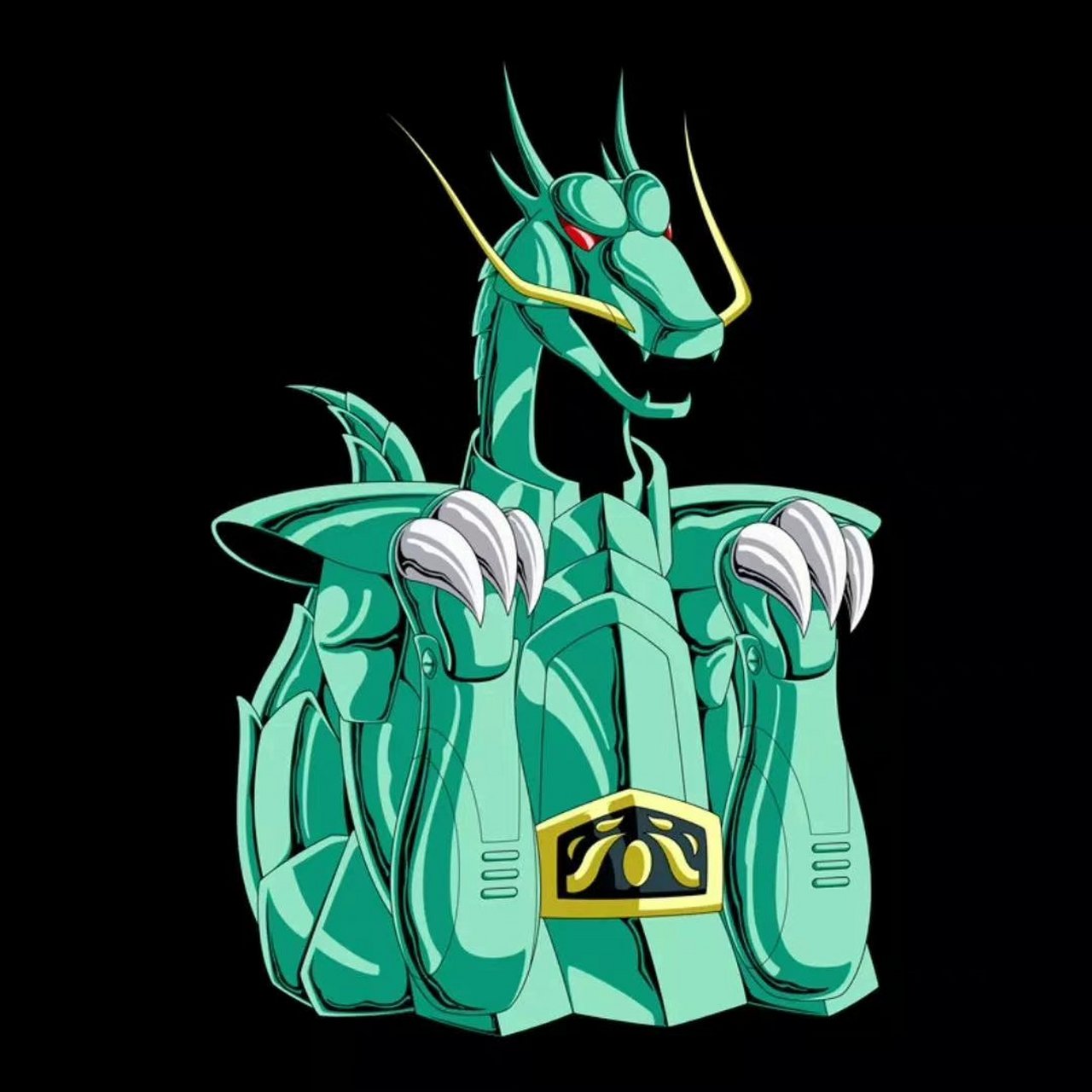 圣斗士星矢 天龙座圣衣不同阶段形态.