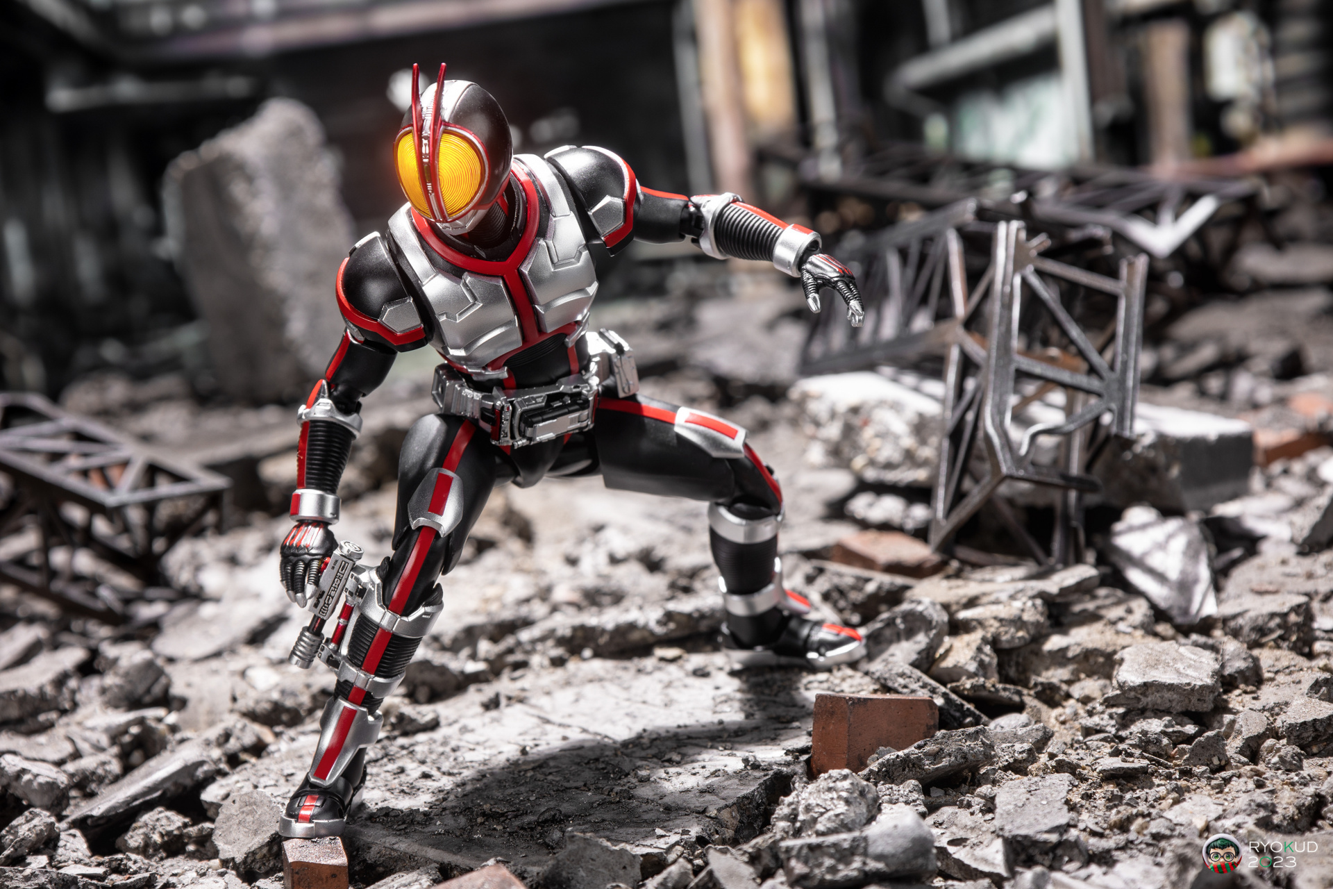 模型欣赏:shf 真骨雕 假面骑士555 faiz,by 超电磁炮.