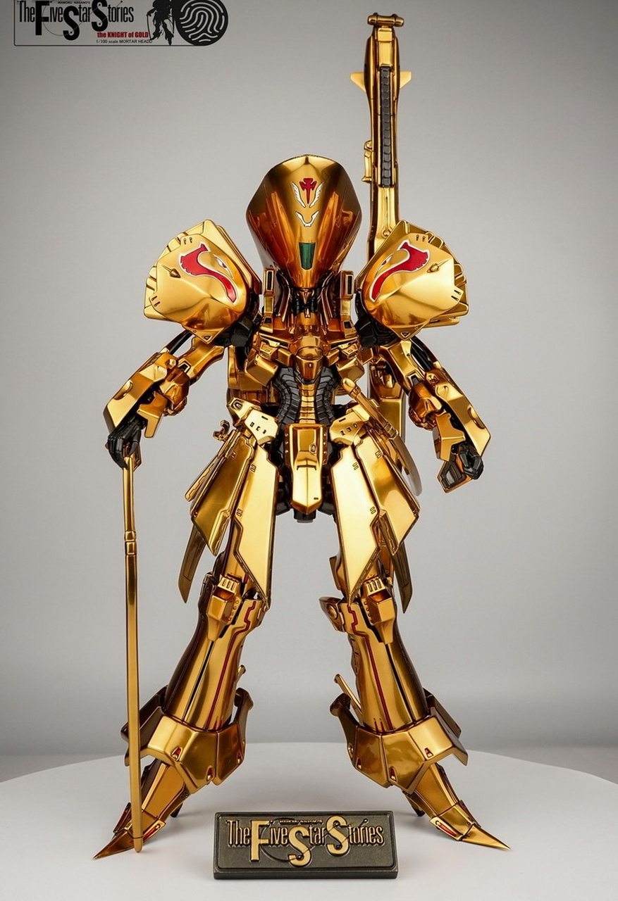模型欣赏:造型村 1/100 hs gk 五星物语 天照帝黄金骑士 the kog,by