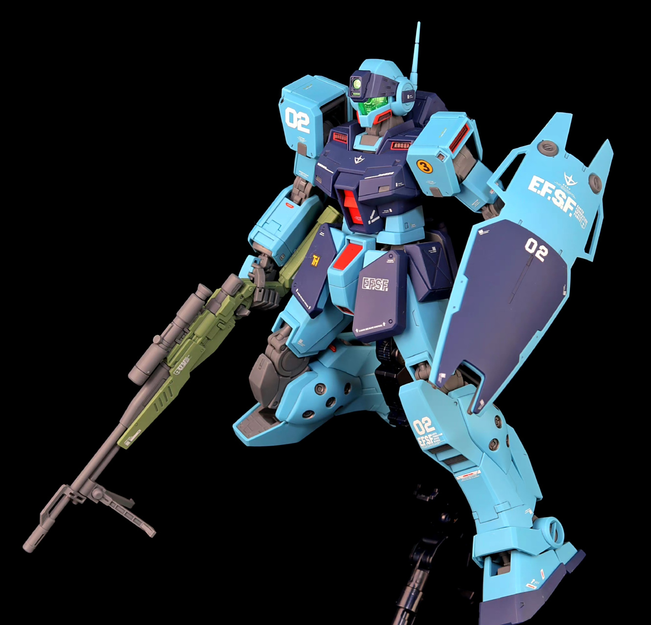 模型欣赏:机动战士高达0080 狙击型吉姆ii,by 初始的轨迹.