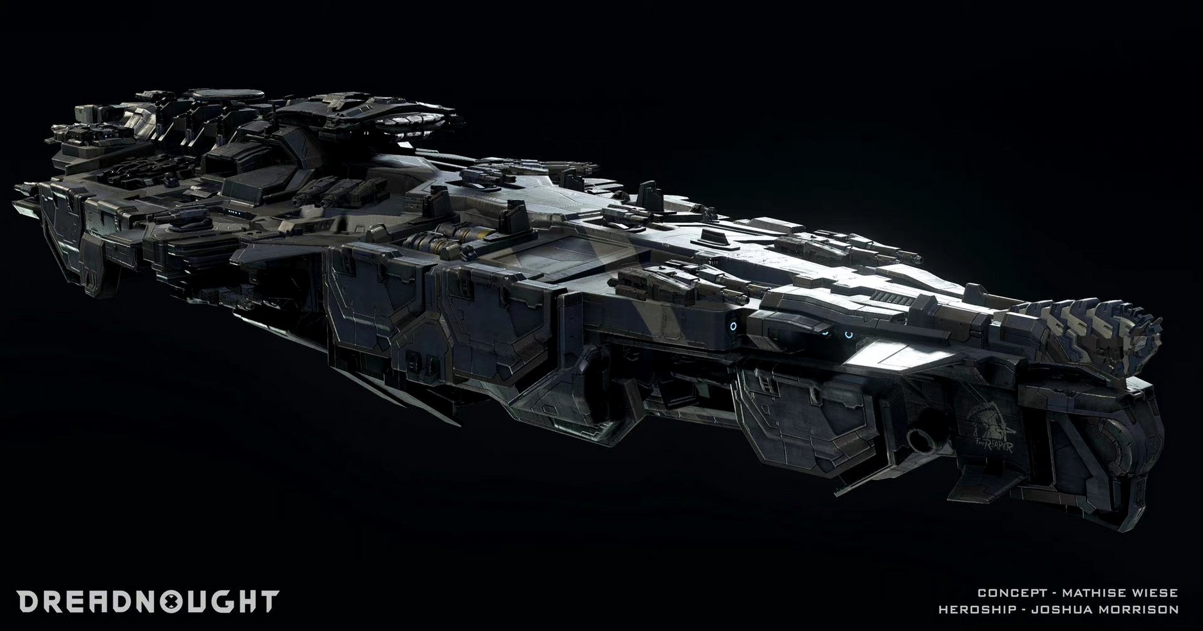 建模欣赏:宇宙战舰"陷落的特洛伊号",by joshua morrison.