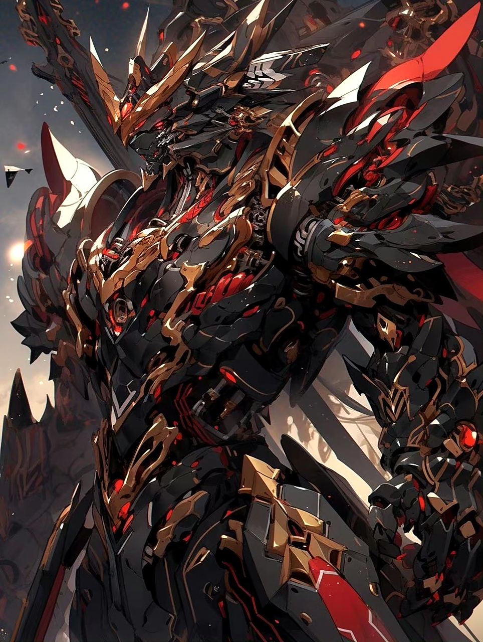 动漫# #插画# #机甲