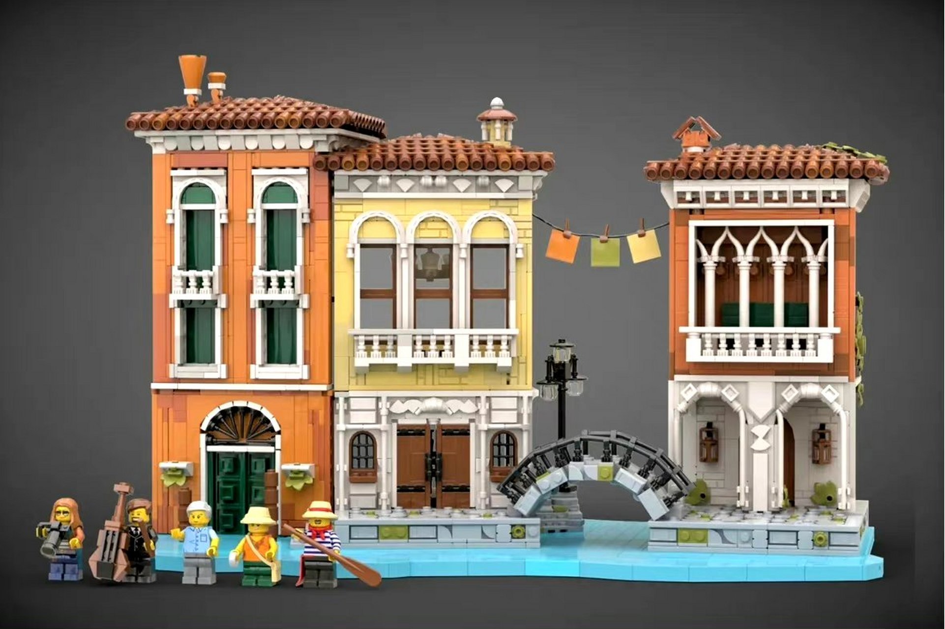 模型欣赏:乐高积木 水城威尼斯.#动漫# #模型# #乐高积木