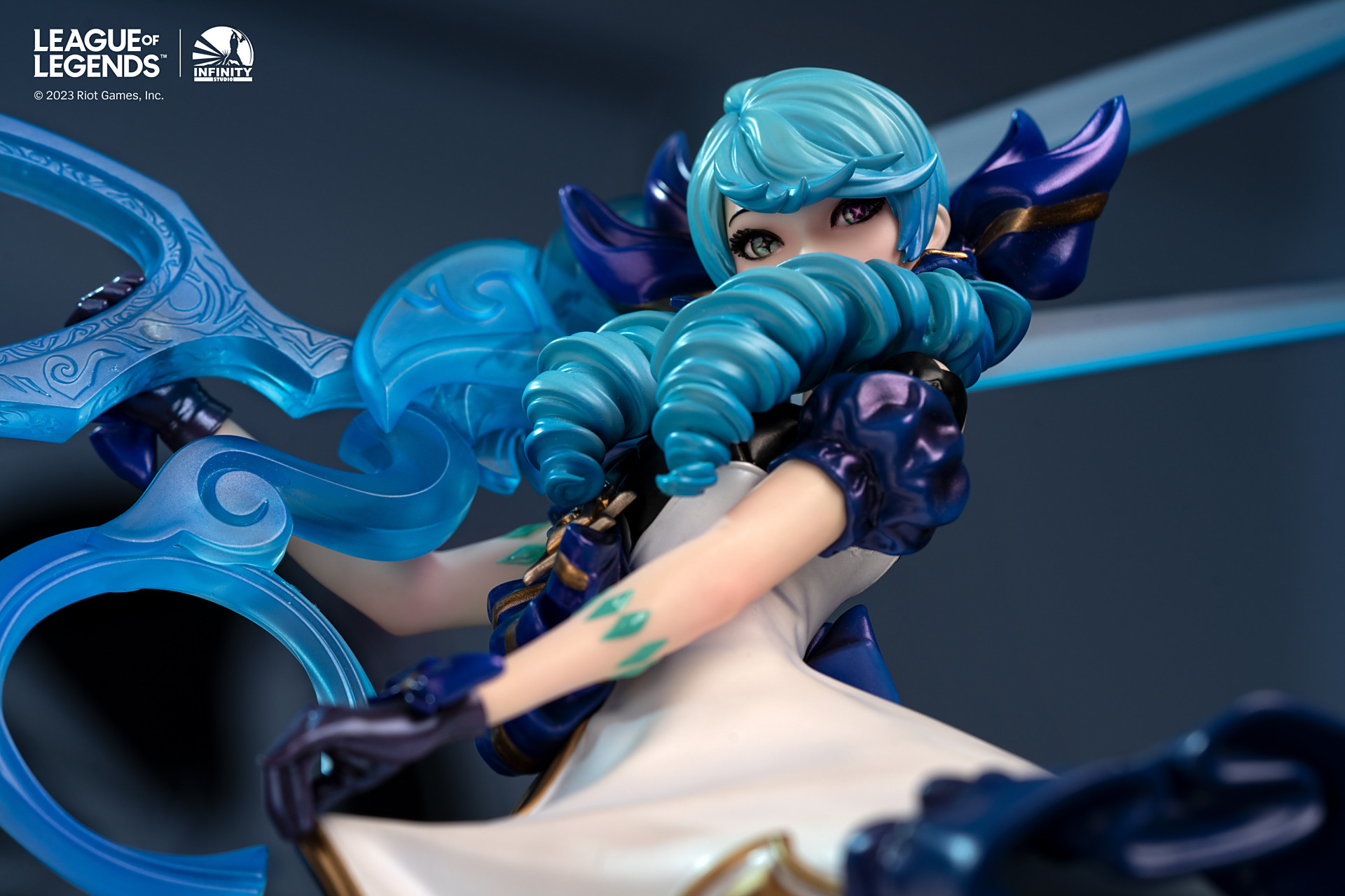 模型欣赏:开天工作室 《英雄联盟》 灵罗娃娃 格温1/6全身像.