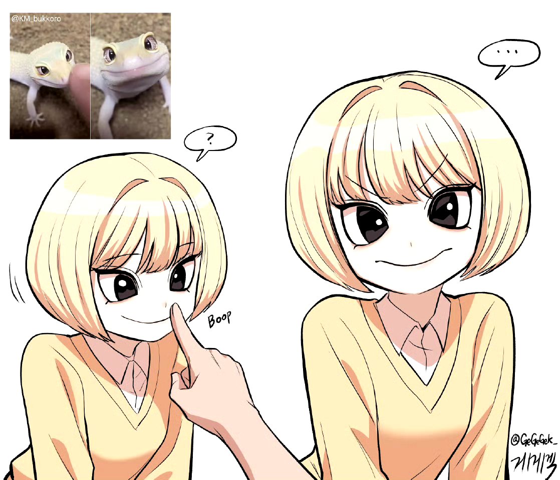 画师gegegek绘制的一组动物拟人插画作品,将各种动物转化为可爱的少女