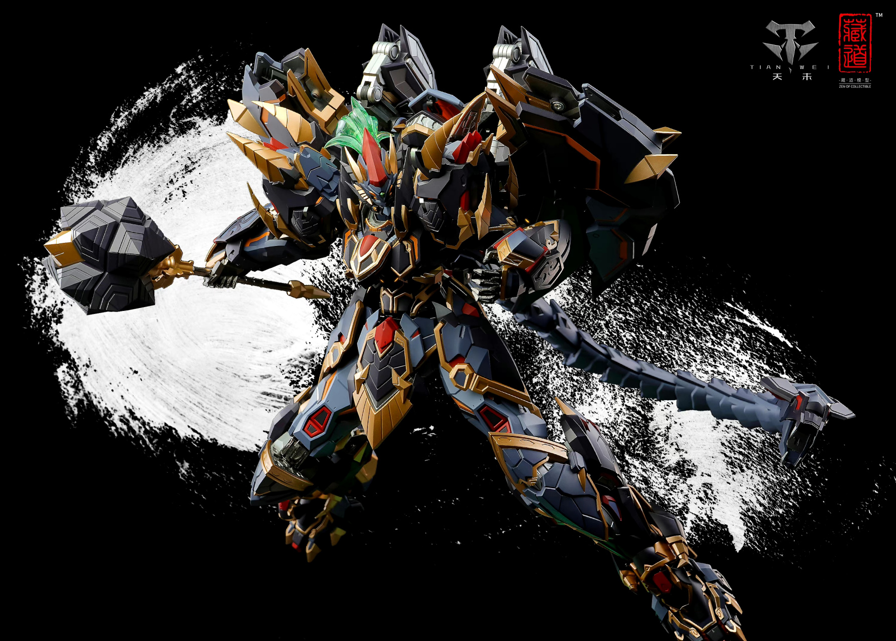 模型欣赏:藏道模型 四圣兽 玄武 cd-03 合金 成品模型 可动机甲.