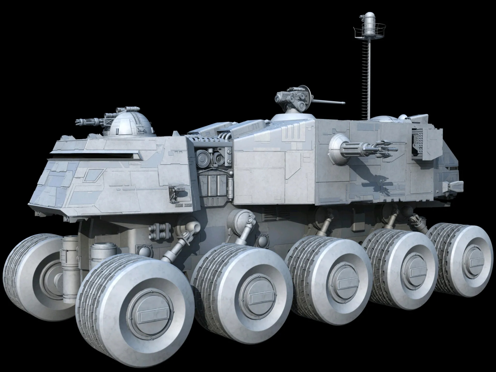 建模欣赏:星球大战 havw a6 "主宰者"超重型战车/克隆人涡轮战车,克隆