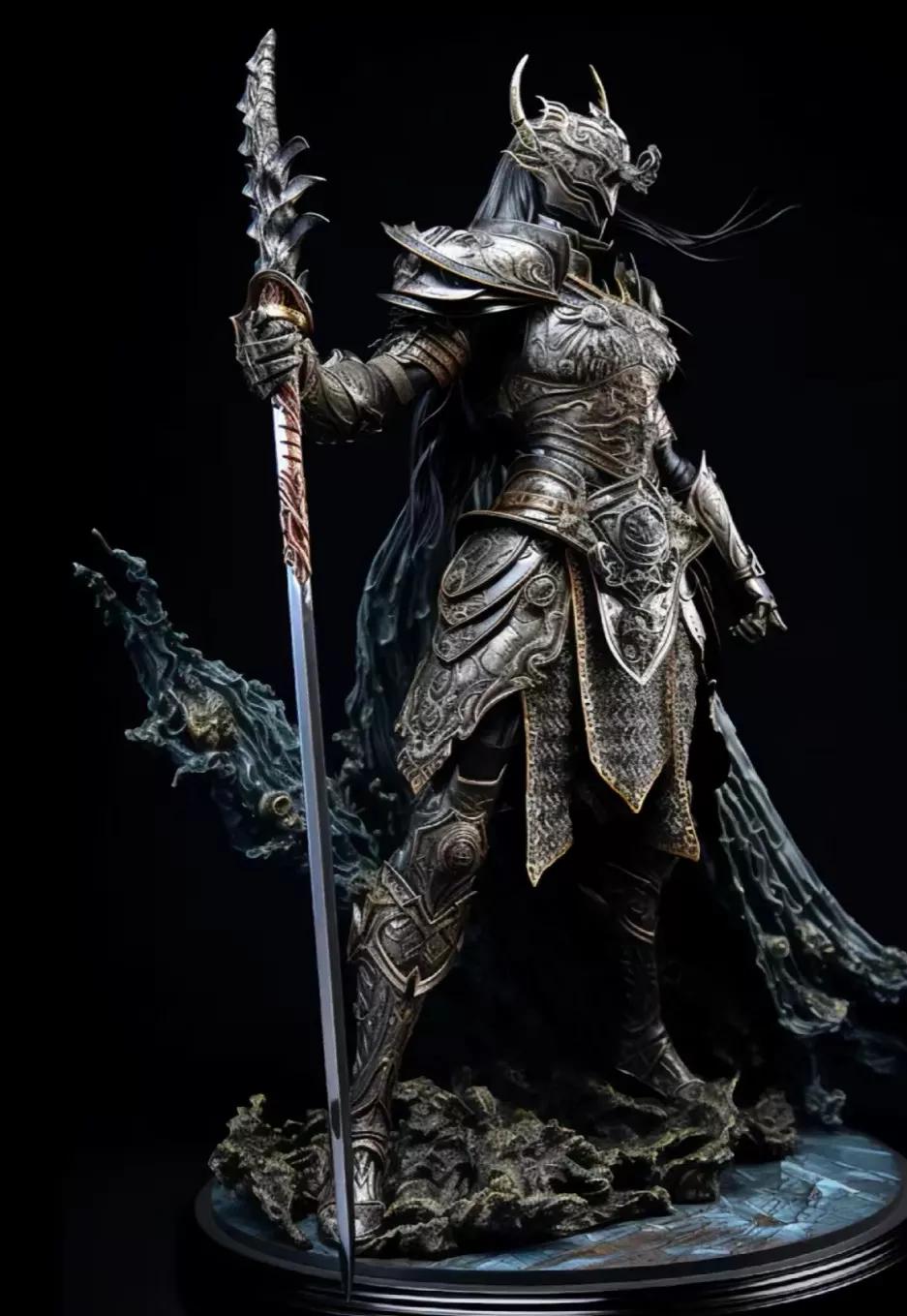 铠甲与重剑,护佑人世间,重甲战士欣赏,by 铃兰.