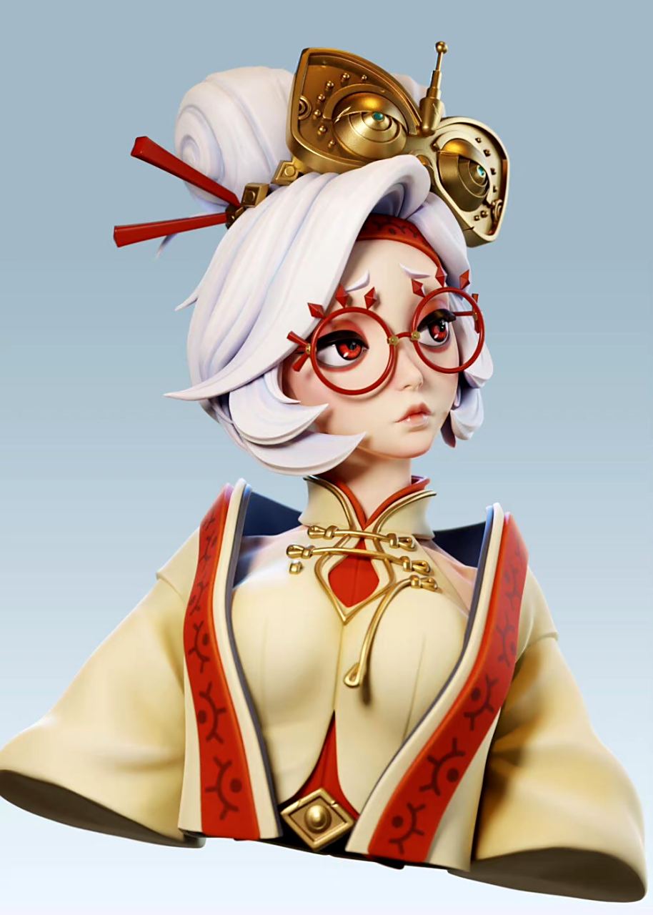 建模欣赏:《塞尔达传说:王国之泪》普尔亚,建模师 zhuzhu.