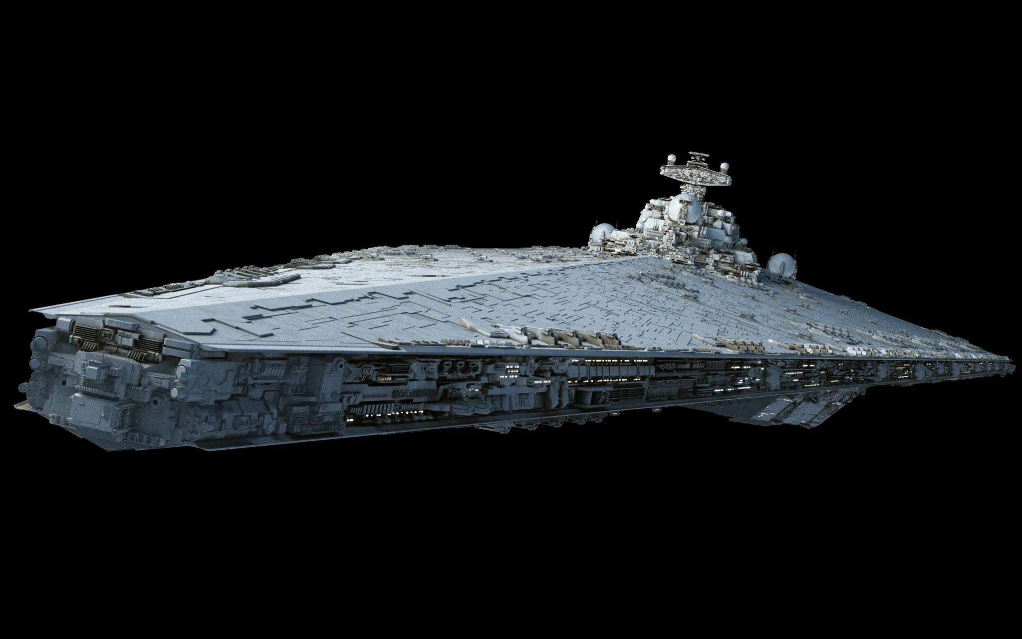 建模欣赏:星球大战 帝国 遗赠者级无畏舰.#动漫# #模型# #星球大战
