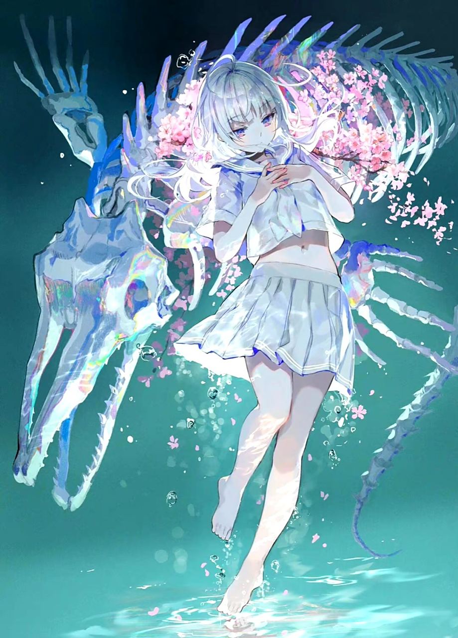 画师藤原动漫人物绘画作品欣赏,色彩绚丽,人物生动传神.