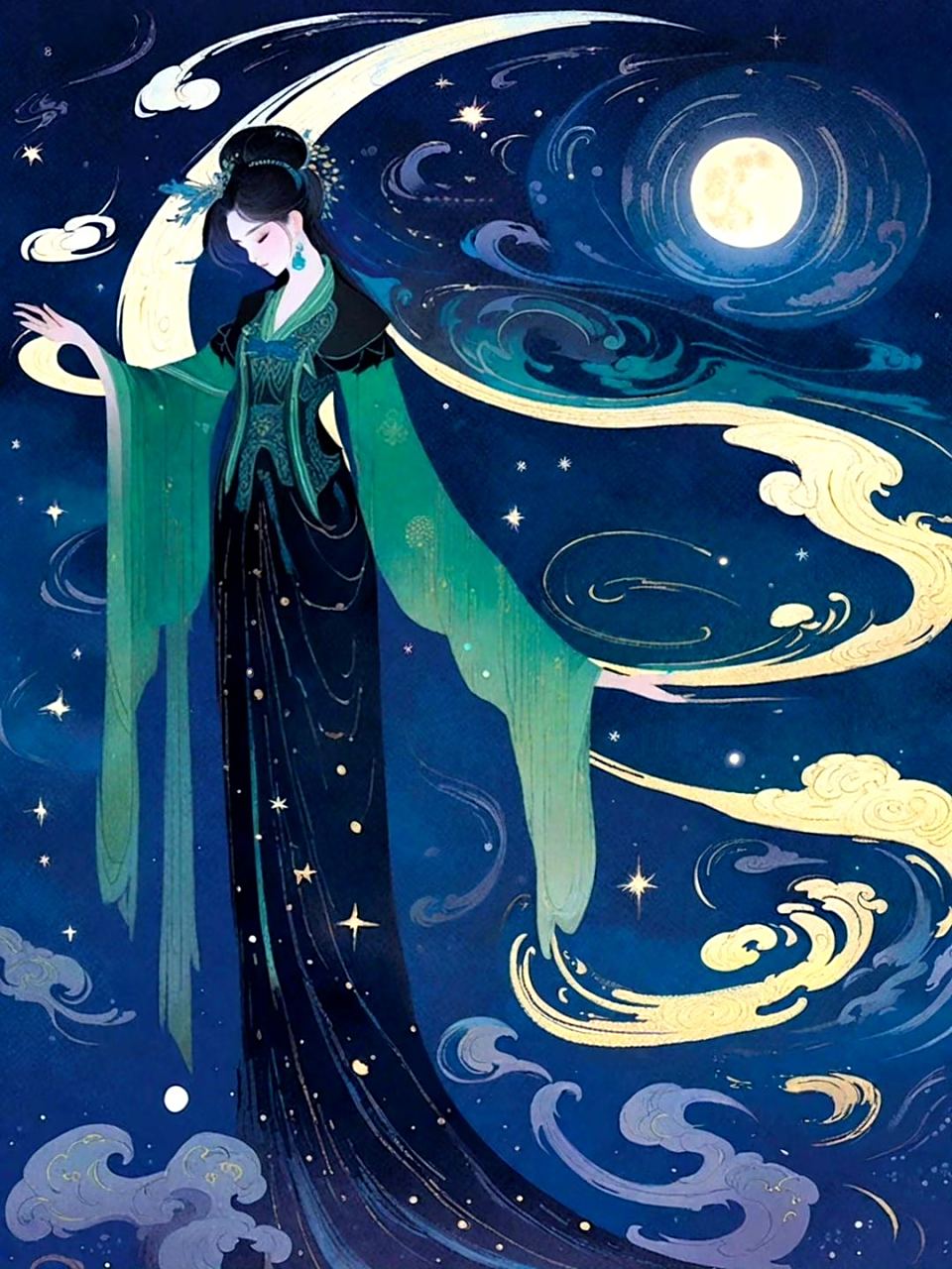 动漫# #插画# #国风召集令