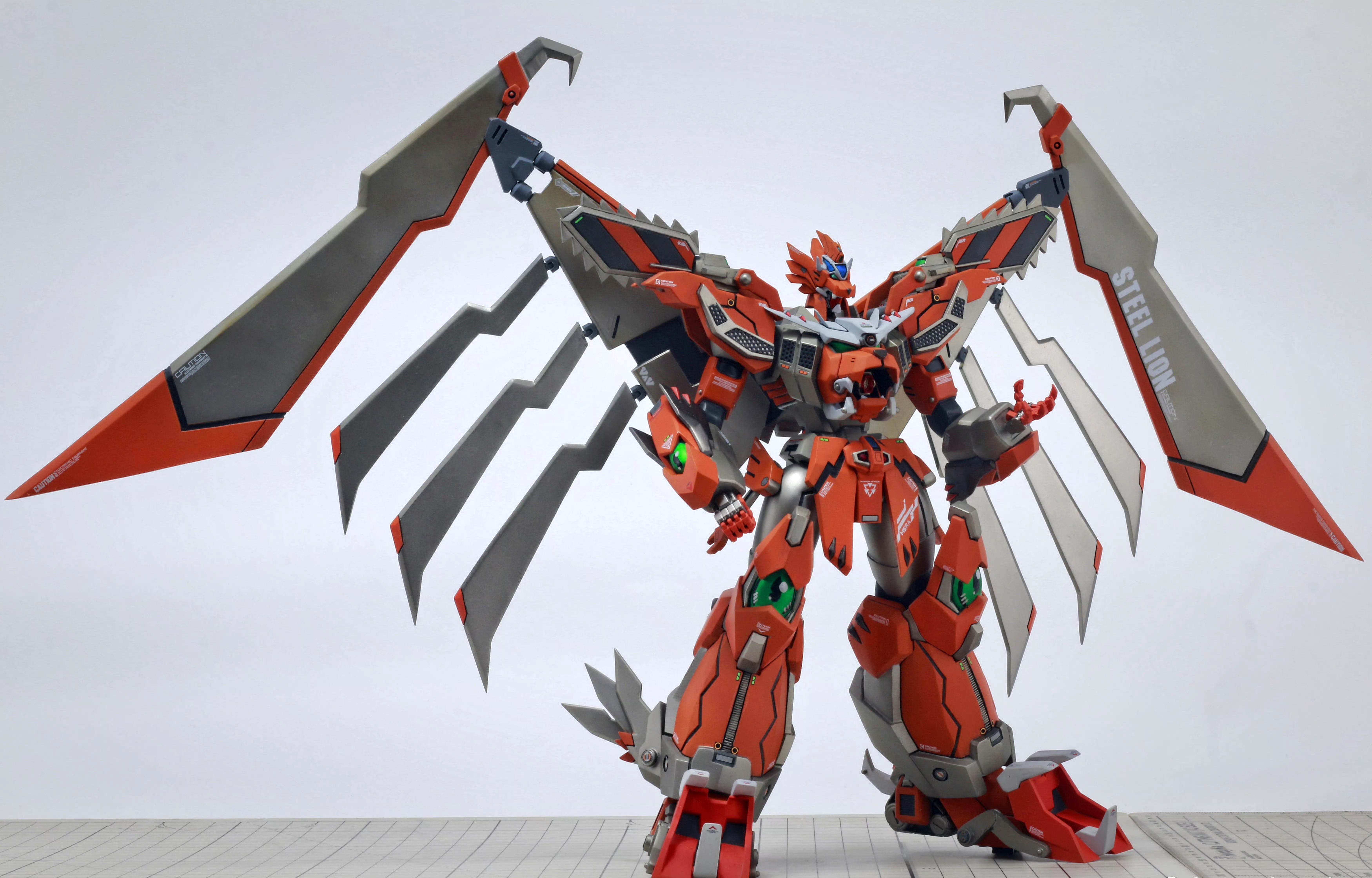 模型欣赏:超级机器人大战z 若丸屋钢狮子steel lion,机战最强修理机