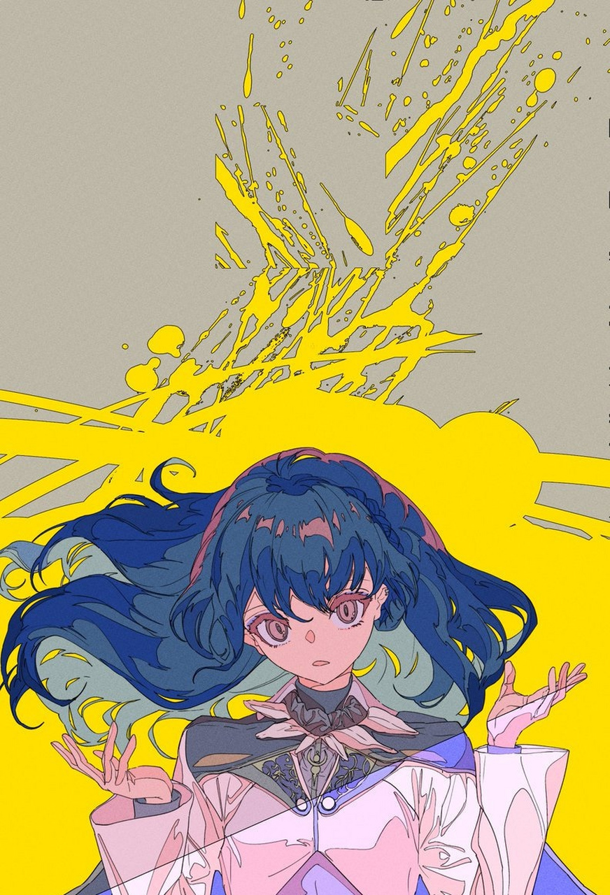 画师焦茶动漫人物插画欣赏,色彩绚丽,角色刻画细致.