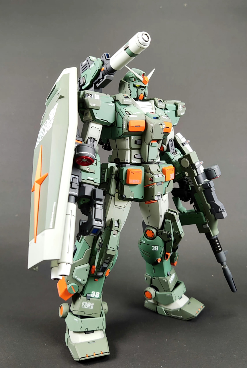 模型欣赏:机动战士高达 gto 全装甲高达 fa78,by raindrop wang.