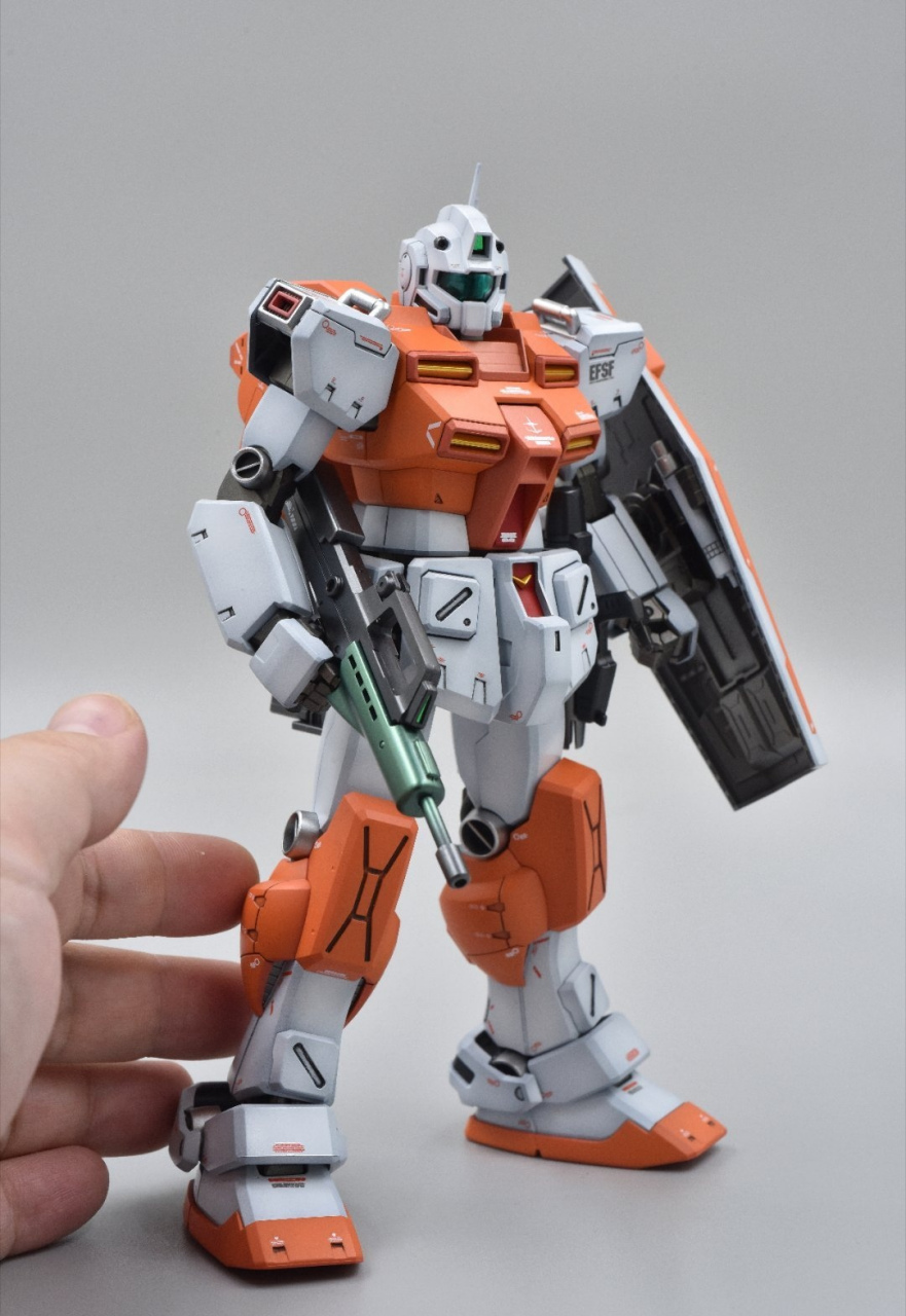 模型欣赏:机动战士高达0083 1/100 mg 高出力吉姆,by 高机动特装型