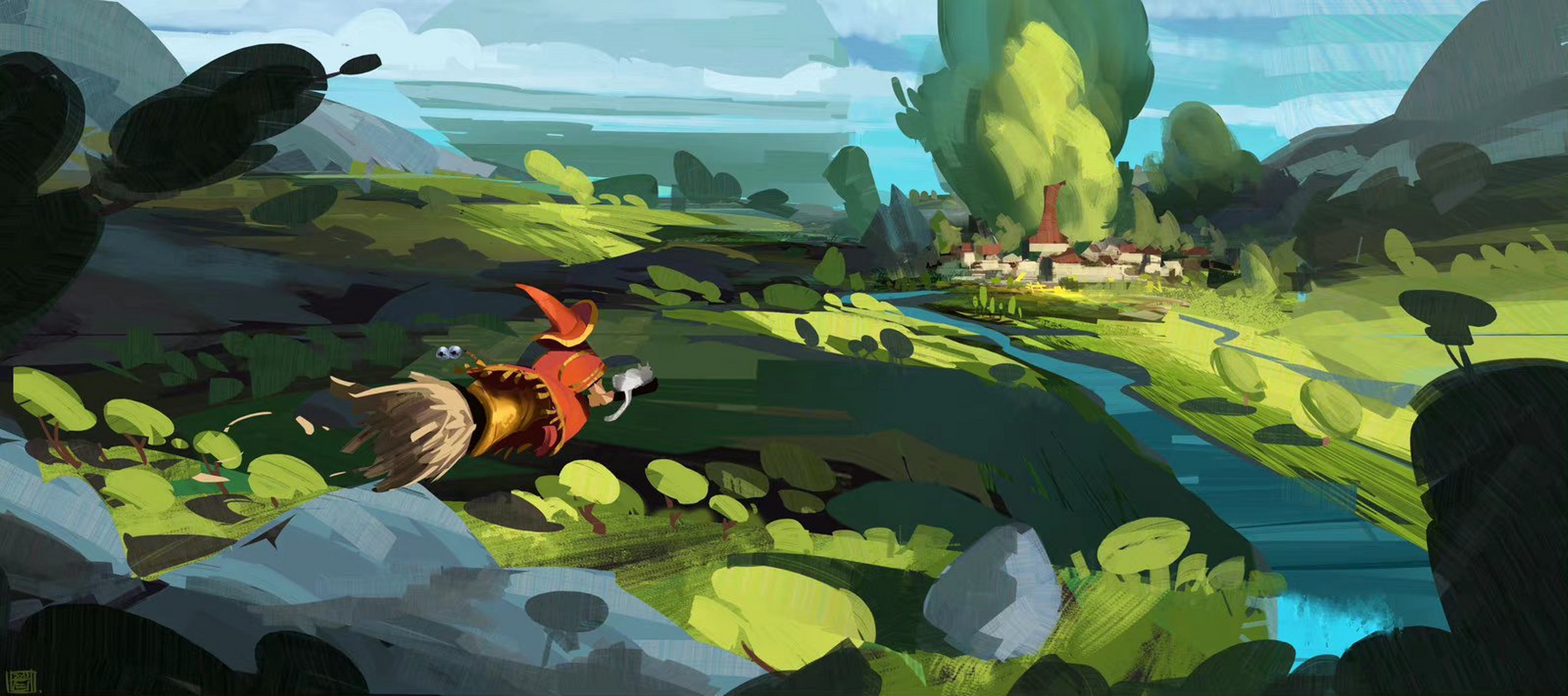 画师hue teo bucharest奇幻场景作品欣赏,描绘了异界的壮丽景色.