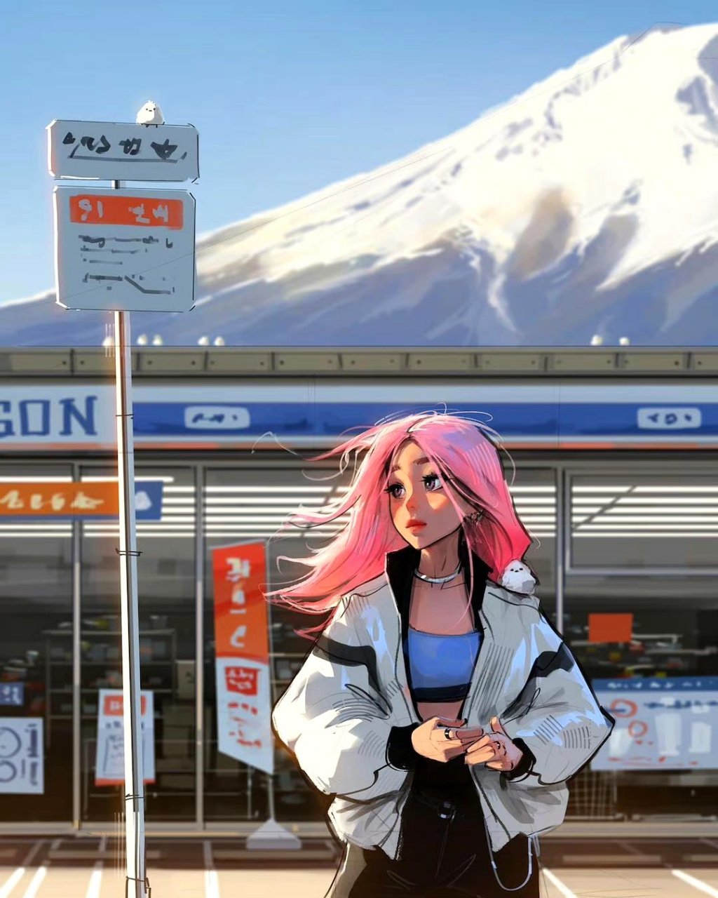 插画师 sam yang人物插画欣赏,笔下角色可爱而不失时尚.