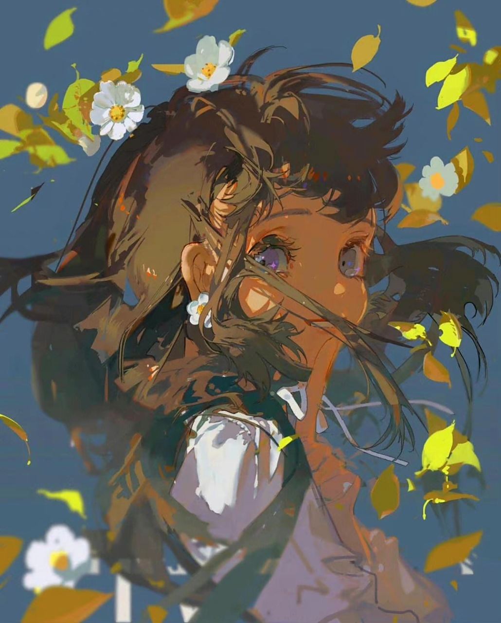 画师redum动漫角色插画欣赏,用绚丽的色彩描绘了精致华丽的人物.