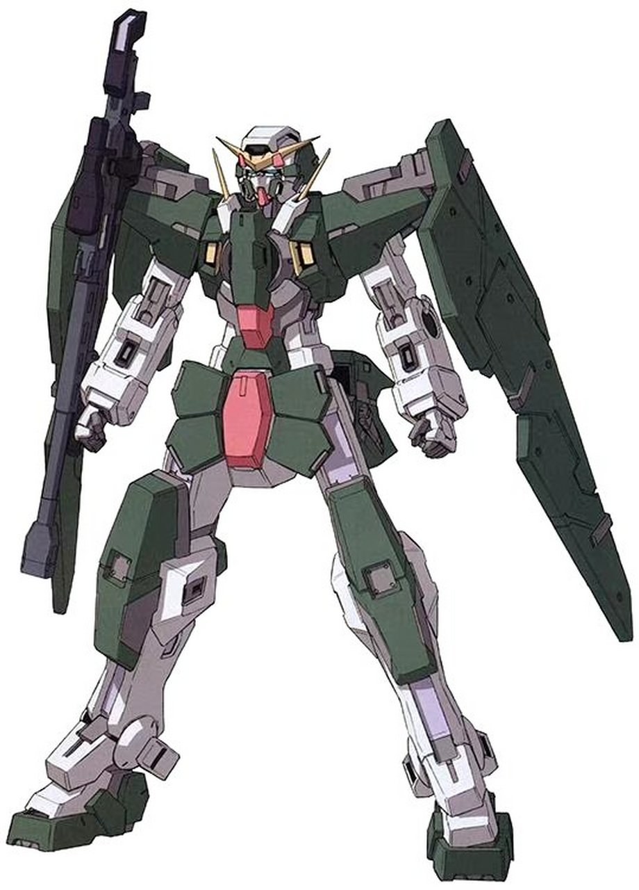 设计师柳濑敬之绘制的力天使高达的设定作品,该机是天人组织的四台