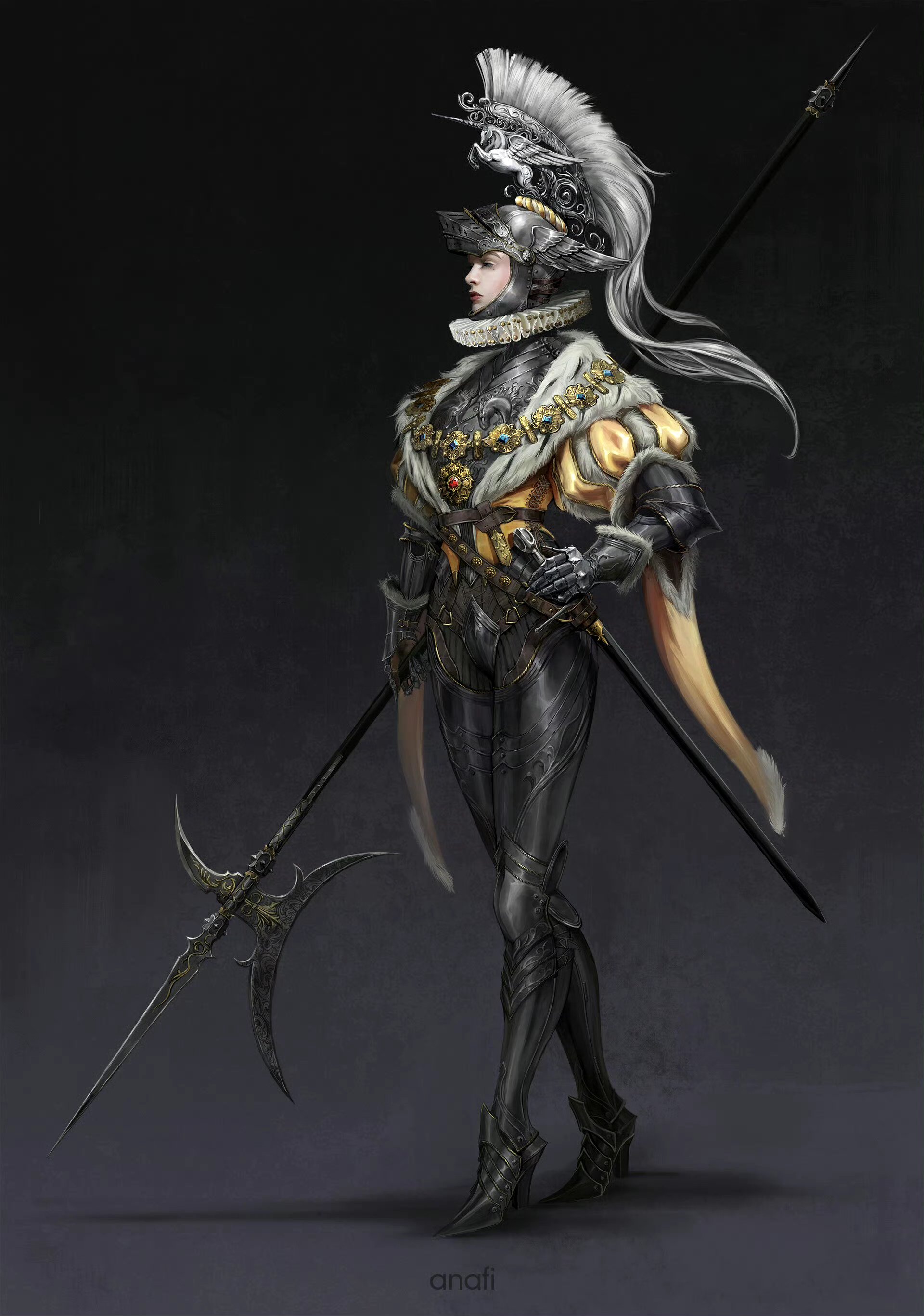 俄罗斯画师ana fedina动漫人物插画作品欣赏