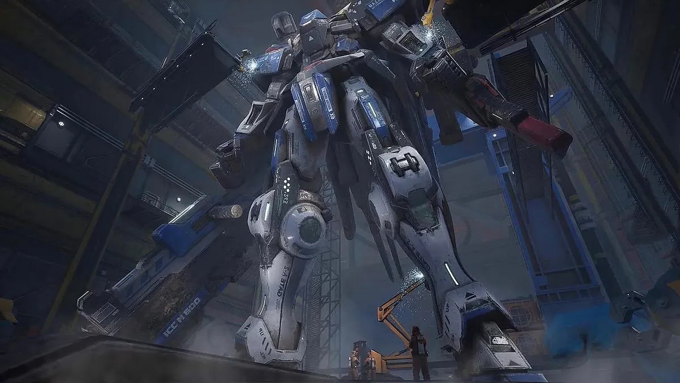 一组巨型机甲插画作品欣赏,凭借巨大的体积,在战场上取得了震撼的效果